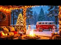 Lagu Relaxing Christmas Music Snow Falling ❄️ Cozy Christmas Ambience Music 🎅Christmas Fireplace Ambience