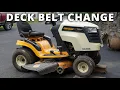 How to Replace Deck Belt - Cub Cadet LTX1045 Mower