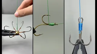 鱼钩结方法合集,钓鱼爱好者必备,一定有你需要的款式