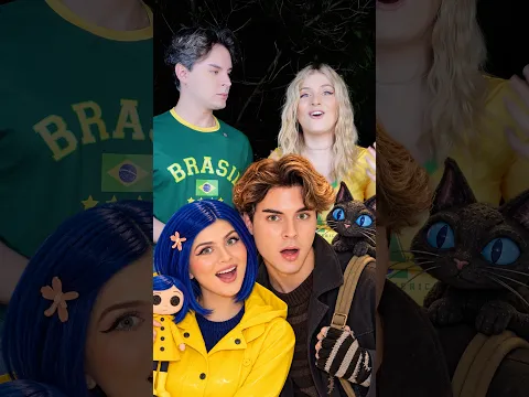 Nos CONVERTIMOS en CORALINE y WYBIE para HALLOWEEN!! 😱 #shorts