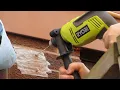 How to Drill into Brick or Cement using a Ryobi Hammer Drill D620H - Demo Review