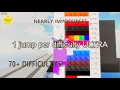 THE BUILDING OF 1 JUMP PER DIFFICULTY ULTRA EDITION (Roblox Obby Creator) BL#6