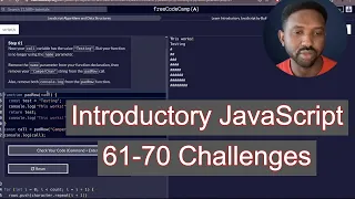 Step-by-Step FreeCodeCamp JavaScript Tutorial 61-70 Easy Beginner Challenges