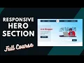 FULL COURSE Create A Responsive Hero Section From Scratch For Your Blogger Website