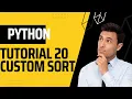 Python tutorial 20 How to make in list custom sort function