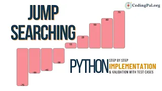 Jump Searching Python Implementation Searching Algorithms DSA CodingPal org