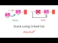 Stack using linked list in Telugu Demo Data structures in Java Algorithms Optimized Java