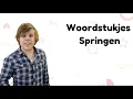 Woordstukjes springen - Bewegend leren met Meester Sander