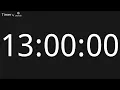 13 Hour Countup Timer