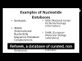 nucleotide databases