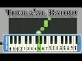Lagu Thola'al Badru 'Alaina - Not pianika