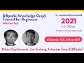 DBpedia Knowledge Graph Tutorial for Beginners Masterclass Connected Data World 2021