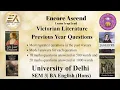 Victorian Literature Previous Year Questions PYQs Detailed Model Answers EduEncore