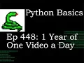 Python Basics 1 Year of One per Day