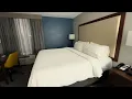 Holiday Inn Express Suites Cincinnati Riverfront breakfast pool and room 504