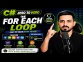 C Foreach Loop Explained Foreach Loop in C for Beginners Zero to Hero