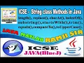 ICSE JAVA STRING PART 25 JAVA STRING CLASS FUNCTION PART 2 BY JAVA MATLAB RAMJI SIR