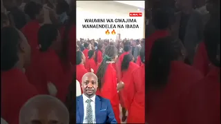 WAUMINI WA ASKOFU GWAJIMA WANAENDELEA NA IBADA Shortvideo 