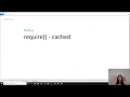 Node js - require cached