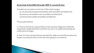 Enabling Security For ActiveMQ JMX Access