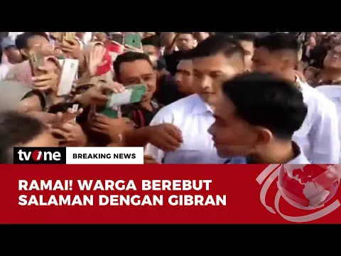 Gemuruh Antusias Warga Sambut Kedatangan Gibran di AKMIL Magelang | Breaking News tvOne