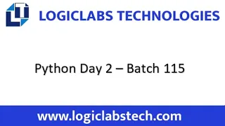 Python Day 2 Batch 115