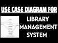Use case diagram for library management system using staruml Software engineering