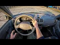 2000 Hyundai Accent II 1 3 i 12V 75HP 0-100 POV Test Drive Joe Black