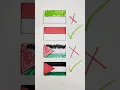 Palestine 🇵🇸 ✅ V's Israel 🇮🇱❌ you support countrys #bangladesh #art#indonesia#drawing #flags#shorts