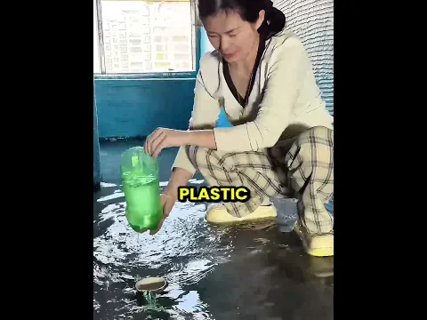 She Drained a Flood With a Plastic Bottle?! 😱💦