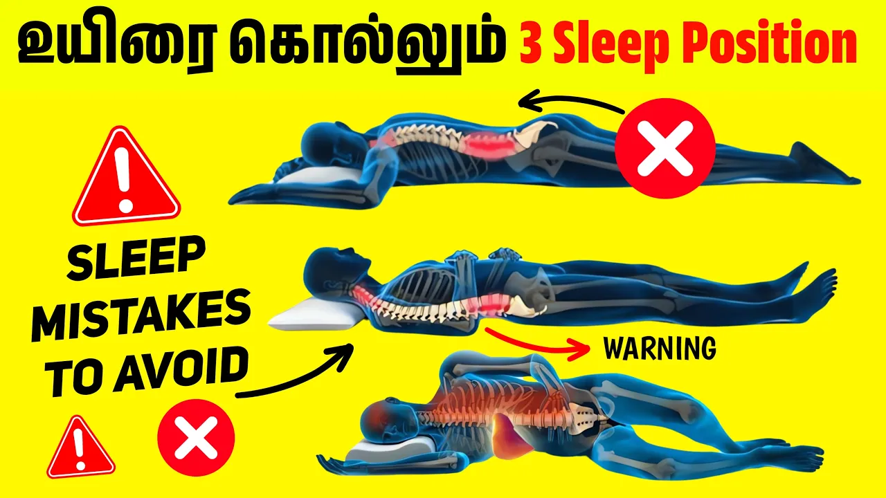 இப்படி படுத்தா தூங்கும்போதே உயி*ர் போகலாம்! | Right way to sleep & Best sleeping position