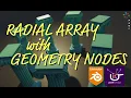 Blender Radial Array with Geometry Nodes