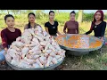 Lagu Amazing cooking fresh egg with chicken leg crispy recipe in my countryside
