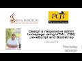 WP1 PROJECT 41 Design a responsive admin homepage using HTML CSS JavaScript and Bootstrap