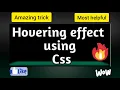 How to hide show div on hover in HTML css