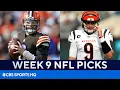 Week 9 NFL Picks Browns at Bengals Chargers at Eagles Cardinals at 49ers MORE CBS Sports