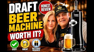 Menkind Draft Wizard Ultrasonic Frothing Home Beer Dispenser for Can Bottle Edition