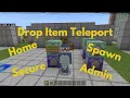 Drop Item Teleport Home or Spawn Teleport