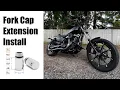 2 Inch Fork Tube Cap Extension Install