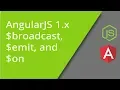 AngularJS using broadcast emit and on