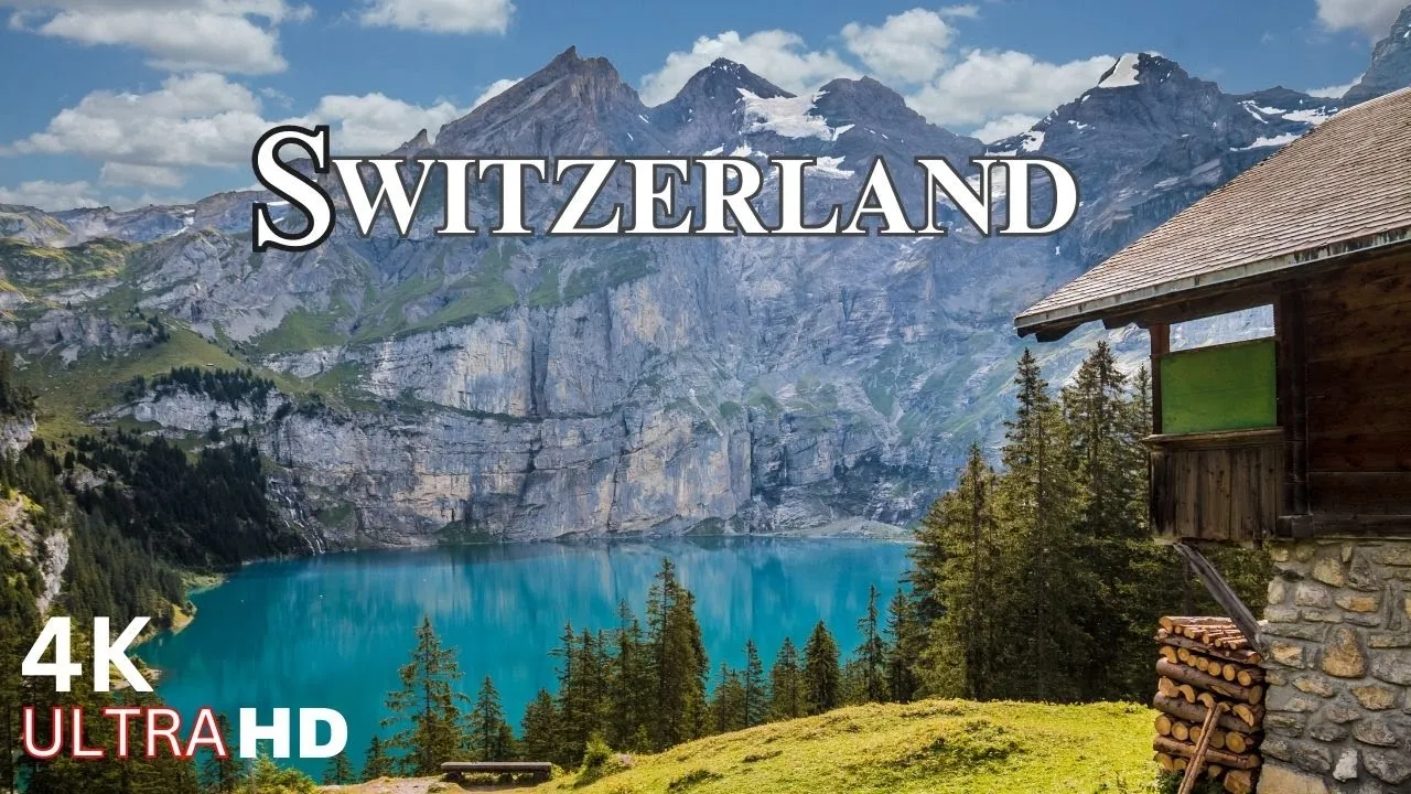 Switzerland 4K - Scenic Relaxation Video with Calming Music