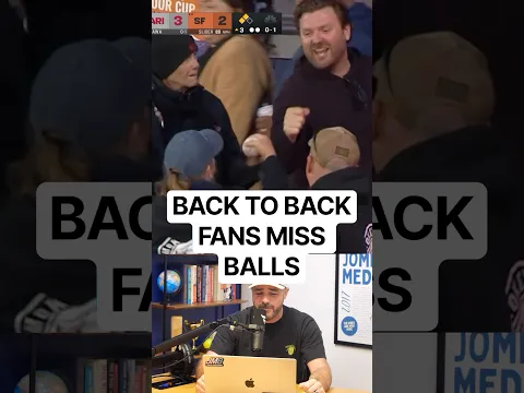 Back to back fans miss balls in the stands, a breakdown #mlb #baseball