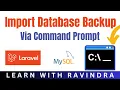 Import MySQL Database Backup via Command Prompt Restore MySQL Backup Using CMD