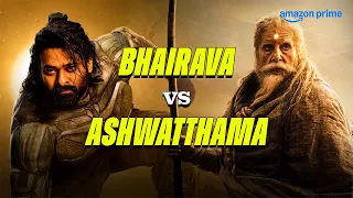 bhairava vs ashwatthama in kalki 2898 ad fight scene amitabh bachchan prabhas action movie