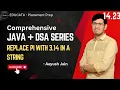 14 23 Recursion Replace pi with its value in a string using recursion Java and DSA