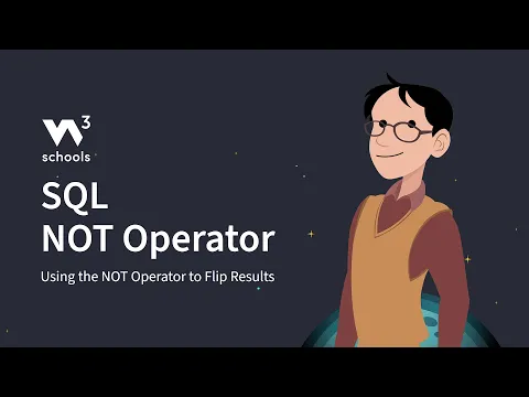 SQL - NOT Operator - W3Schools.com - YouTube thumbnail