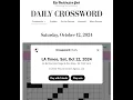 The Washington Post LA Times Crossword 2024