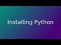 Getting started with Python - installation and VS Code