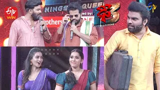 sudheer rashmi deepika aadi funny joke dhee 13 kings vs queens 25th august 2021 etv