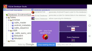 How to create a table with autoincrement in SQLITE DEVELOPER STUDIO